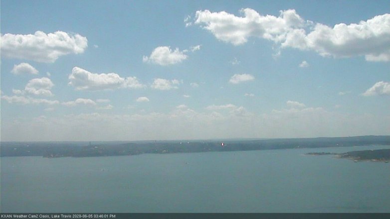 Lake Travis webcam, June 5, 2020 3:45 PM CT