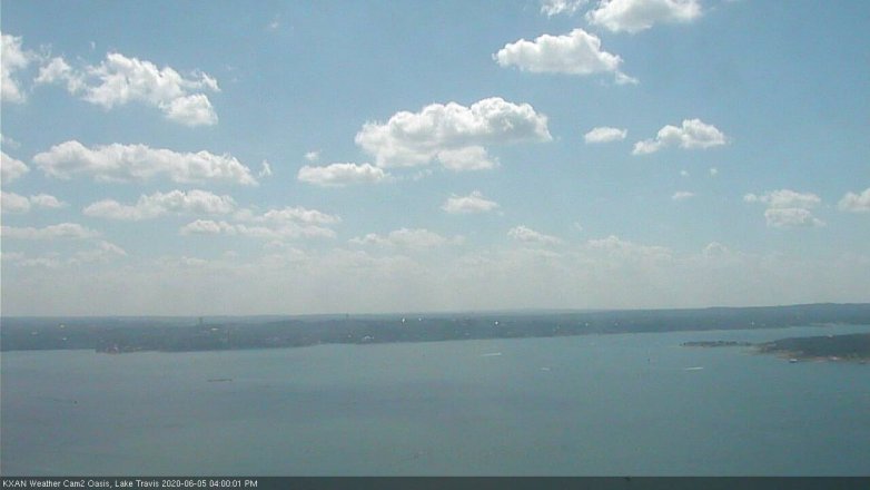 Lake Travis webcam, June 5, 2020 4:00 PM CT