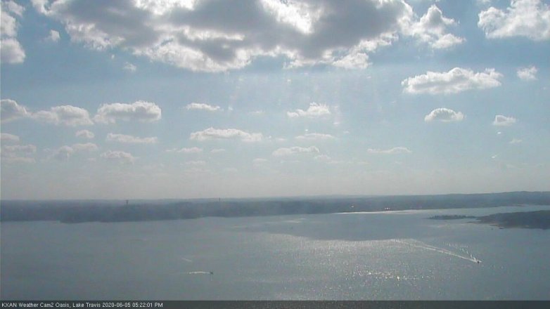 Lake Travis webcam, June 5, 2020 5:25 PM CT