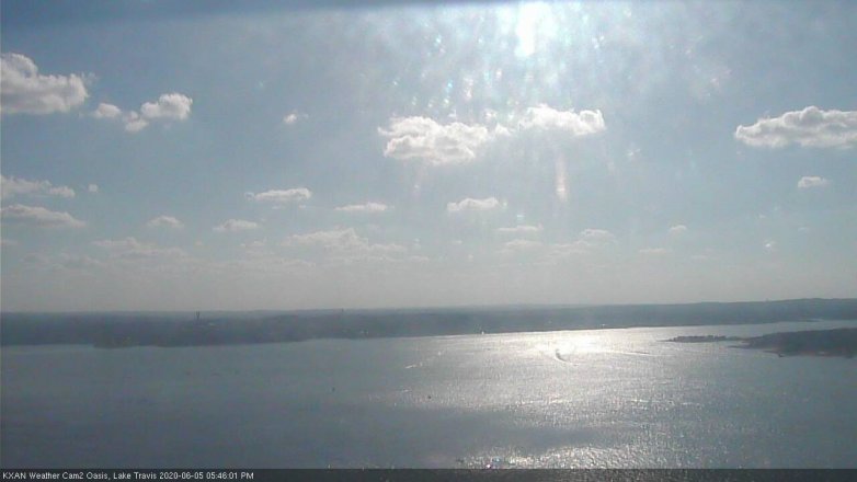 Lake Travis webcam, June 5, 2020 5:45 PM CT