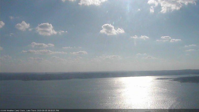 Lake Travis webcam, June 5, 2020 6:00 PM CT