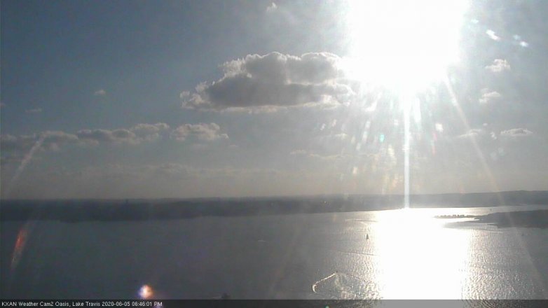 Lake Travis webcam, June 5, 2020 6:45 PM CT