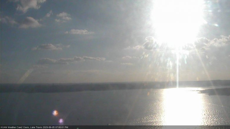 Lake Travis webcam, June 5, 2020 7:00 PM CT