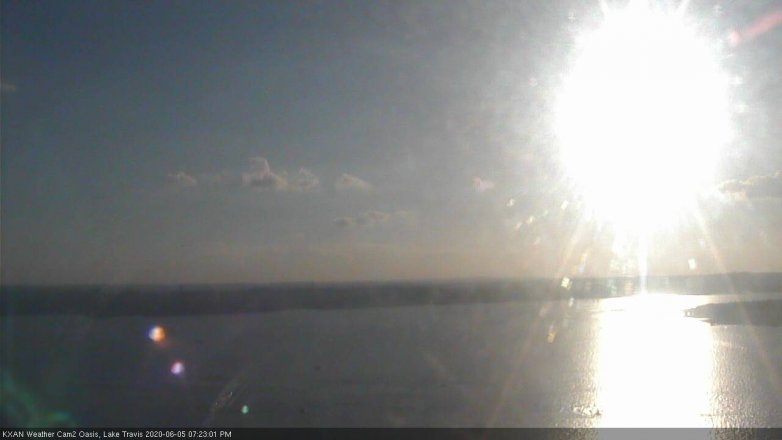 Lake Travis webcam, June 5, 2020 7:25 PM CT
