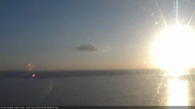 Lake Travis webcam, June 5, 2020 8:00 PM CT