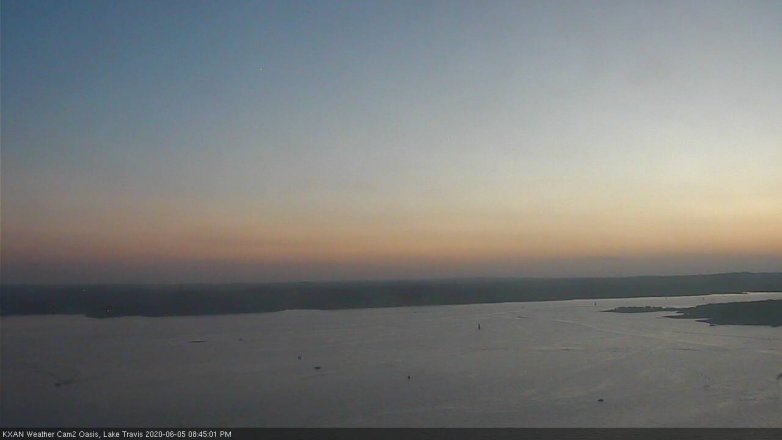 Lake Travis webcam, June 5, 2020 8:45 PM CT