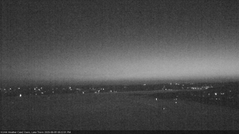 Lake Travis webcam, June 5, 2020 9:25 PM CT