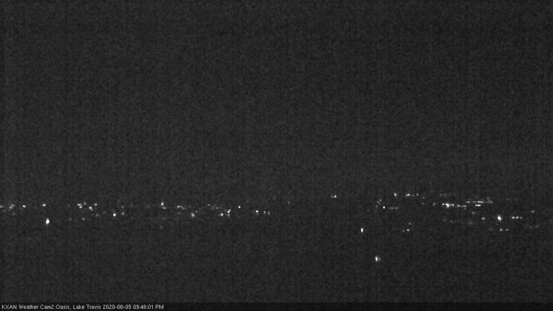 Lake Travis webcam, June 5, 2020 9:45 PM CT