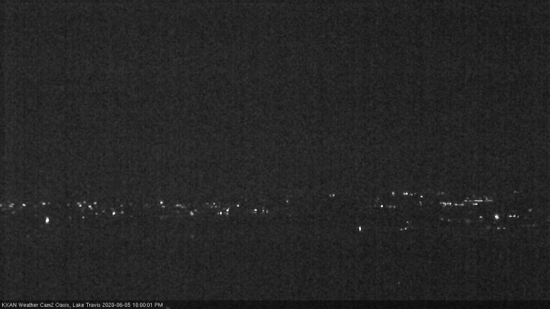 Lake Travis webcam, June 5, 2020 10:00 PM CT