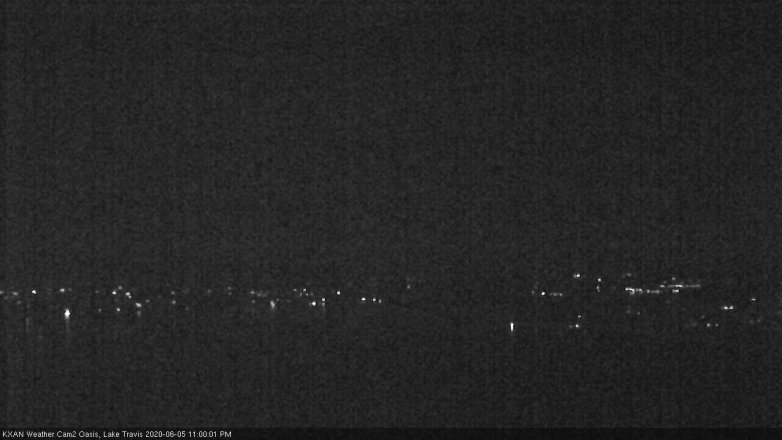Lake Travis webcam, June 5, 2020 11:00 PM CT