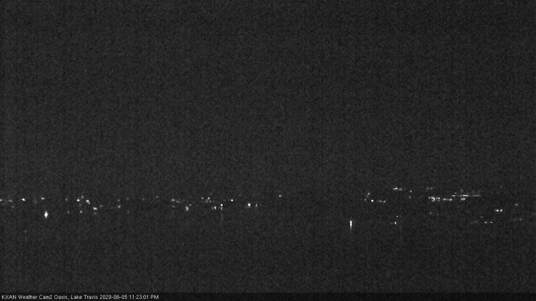 Lake Travis webcam, June 5, 2020 11:25 PM CT
