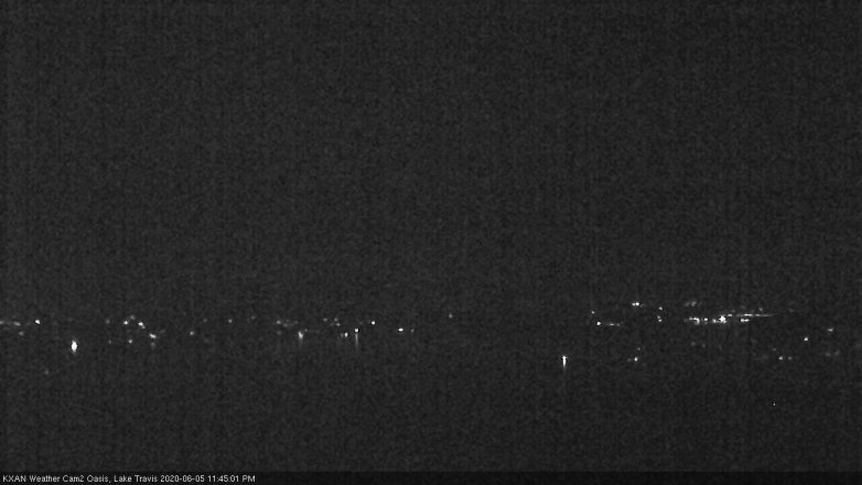 Lake Travis webcam, June 5, 2020 11:45 PM CT