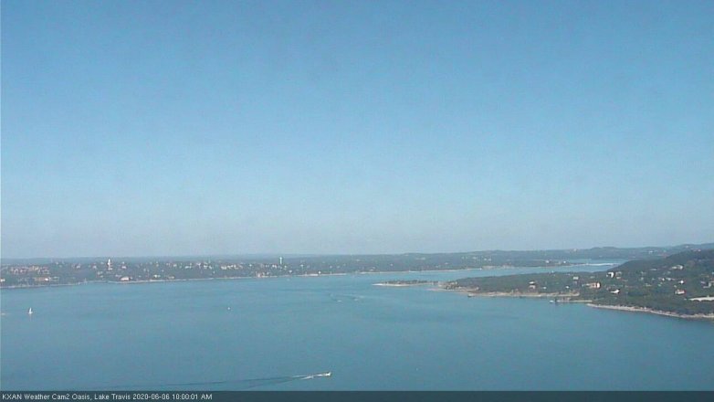 Lake Travis webcam, June 6, 2020 10:00 AM CT