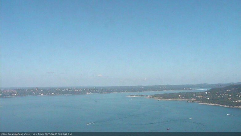 Lake Travis webcam, June 6, 2020 10:25 AM CT