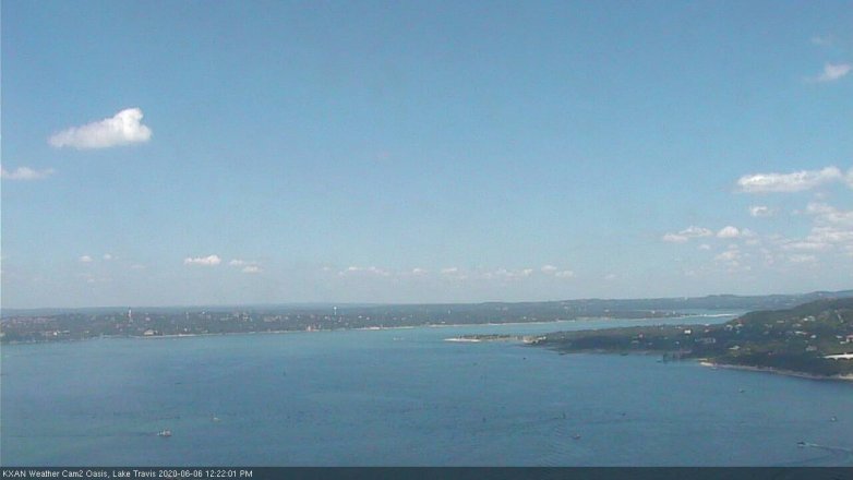 Lake Travis webcam, June 6, 2020 12:25 PM CT