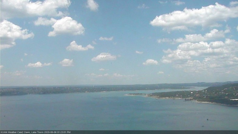Lake Travis webcam, June 6, 2020 1:25 PM CT