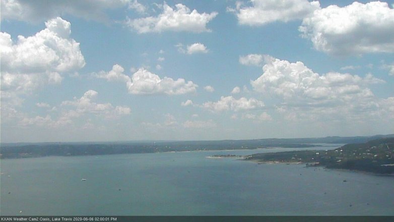 Lake Travis webcam, June 6, 2020 2:00 PM CT