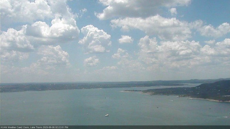 Lake Travis webcam, June 6, 2020 2:25 PM CT