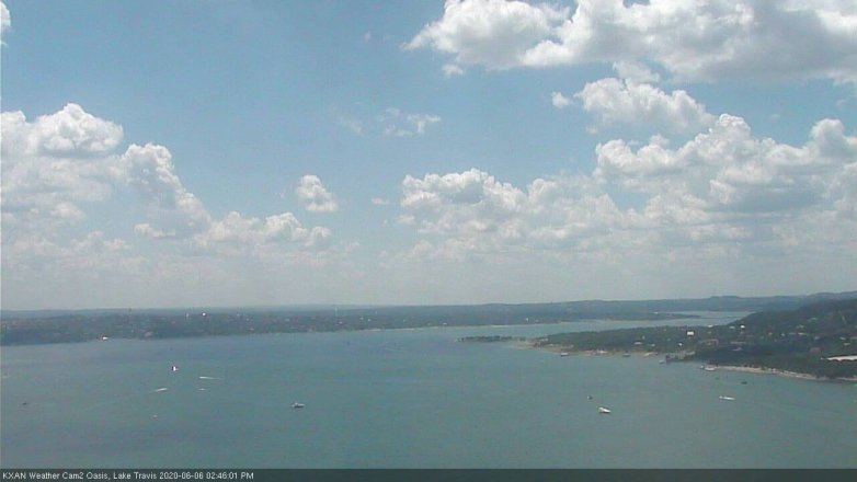 Lake Travis webcam, June 6, 2020 2:45 PM CT