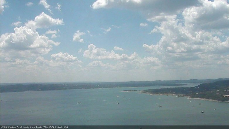 Lake Travis webcam, June 6, 2020 3:00 PM CT