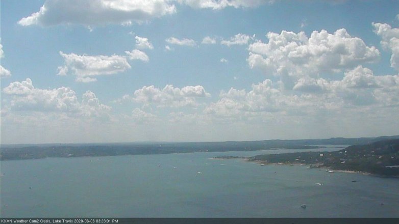 Lake Travis webcam, June 6, 2020 3:25 PM CT