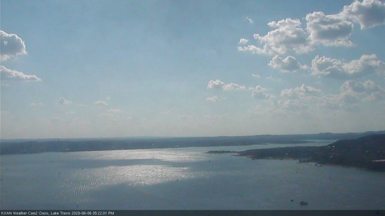 Lake Travis webcam, June 6, 2020 5:25 PM CT