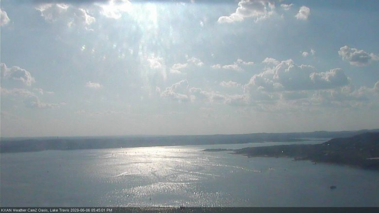 Lake Travis webcam, June 6, 2020 5:45 PM CT