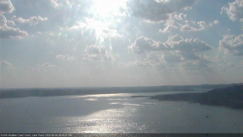 Lake Travis webcam, June 6, 2020 6:00 PM CT