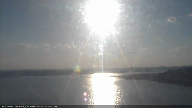 Lake Travis webcam, June 6, 2020 7:00 PM CT