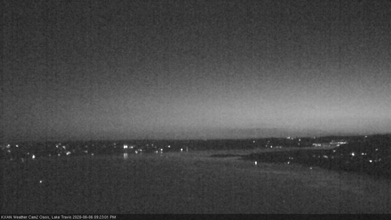 Lake Travis webcam, June 6, 2020 9:25 PM CT