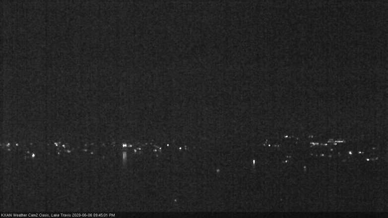 Lake Travis webcam, June 6, 2020 9:45 PM CT