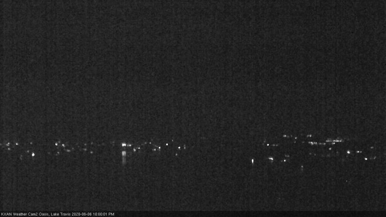 Lake Travis webcam, June 6, 2020 10:00 PM CT