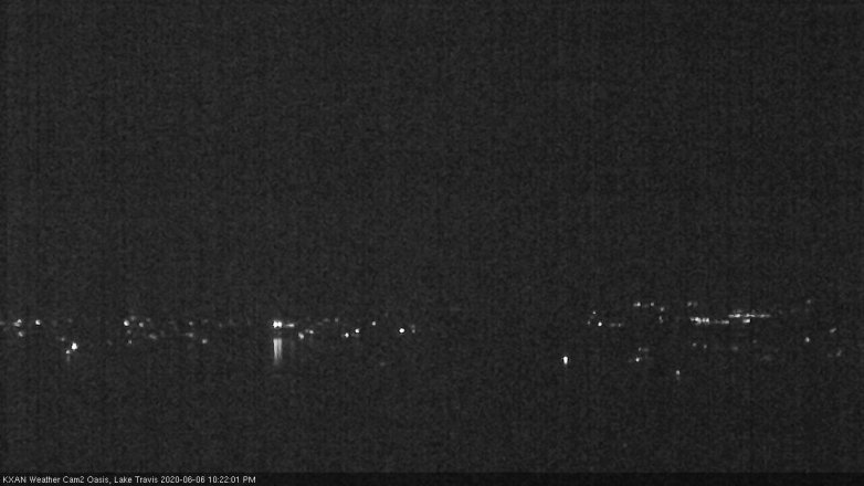Lake Travis webcam, June 6, 2020 10:25 PM CT