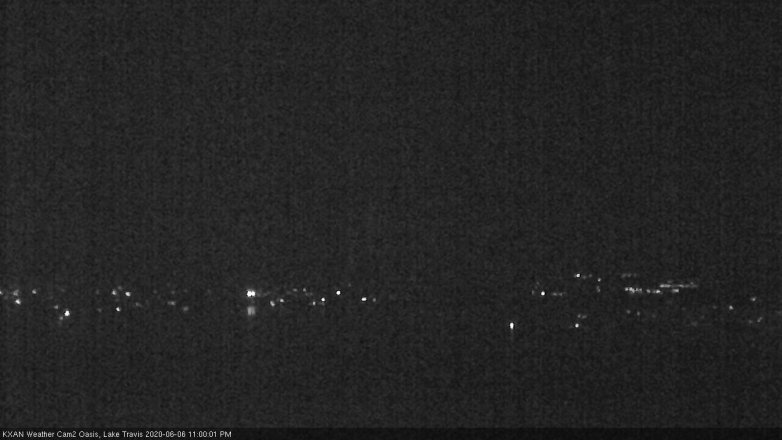 Lake Travis webcam, June 6, 2020 11:00 PM CT