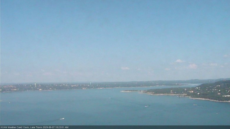 Lake Travis webcam, June 7, 2020 10:25 AM CT