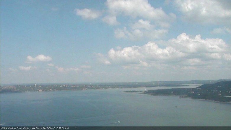 Lake Travis webcam, June 7, 2020 11:00 AM CT
