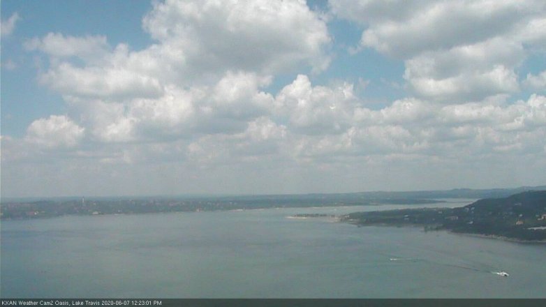Lake Travis webcam, June 7, 2020 12:25 PM CT