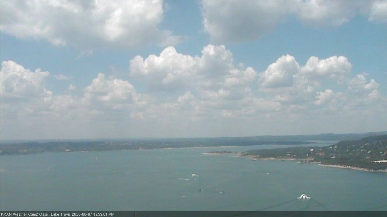 Lake Travis webcam, June 7, 2020 1:00 PM CT