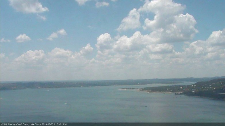 Lake Travis webcam, June 7, 2020 2:00 PM CT