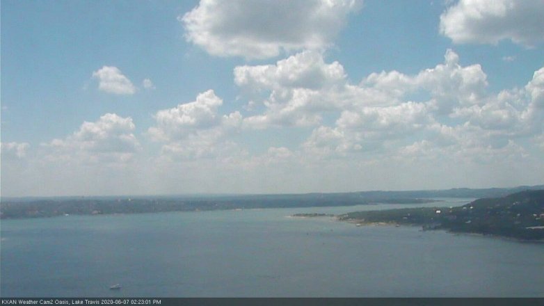 Lake Travis webcam, June 7, 2020 2:25 PM CT