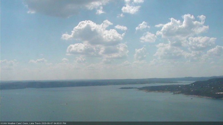 Lake Travis webcam, June 7, 2020 4:00 PM CT
