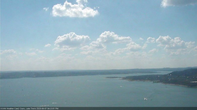 Lake Travis webcam, June 7, 2020 4:25 PM CT