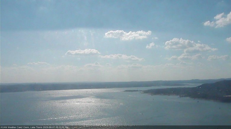 Lake Travis webcam, June 7, 2020 5:25 PM CT