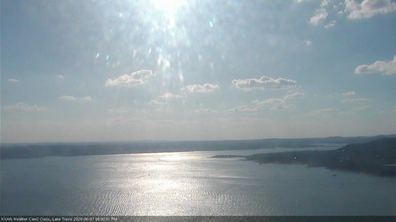 Lake Travis webcam, June 7, 2020 6:00 PM CT