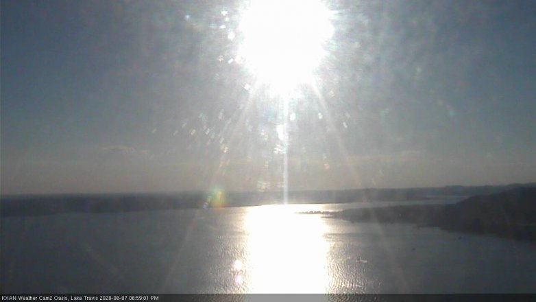 Lake Travis webcam, June 7, 2020 7:00 PM CT