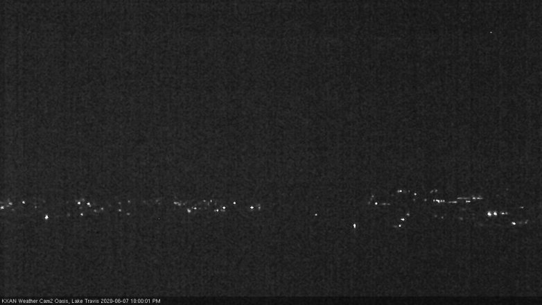 Lake Travis webcam, June 7, 2020 10:00 PM CT