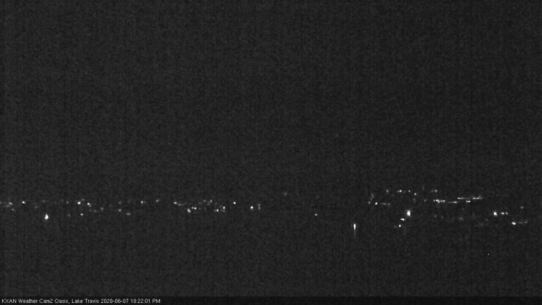 Lake Travis webcam, June 7, 2020 10:25 PM CT