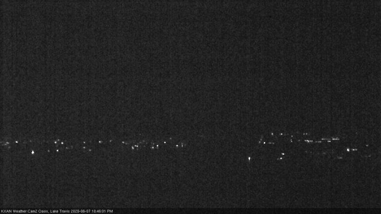 Lake Travis webcam, June 7, 2020 10:45 PM CT