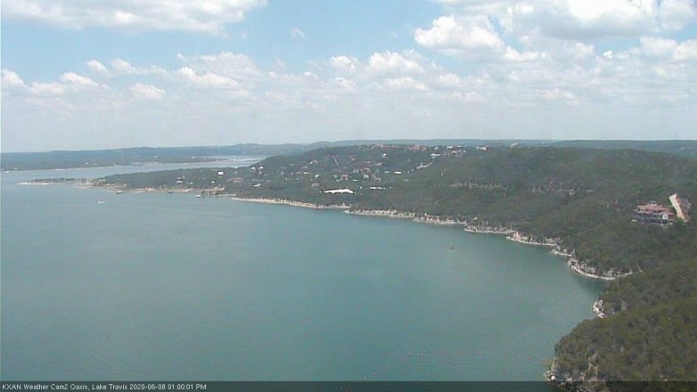 Lake Travis webcam, June 8, 2020 1:00 PM CT