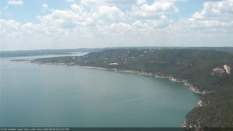 Lake Travis webcam, June 8, 2020 2:25 PM CT